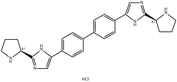 1H-咪唑,5,5'-[1,1'-联苯]-4,4'-双[2-(2S)-2-吡咯烷盐酸盐(1:4)