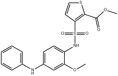 3-(N-(2-甲氧基-4-(苯氨基)苯基)氨磺酰基)噻吩-2-羧酸甲酯