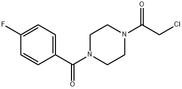 2-氯-1-[4-(4-氟苯甲酰基)-哌嗪-1,2,4-三唑-1-基]-乙酮