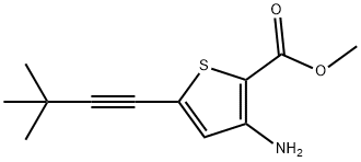 methyl3-amino-5-(3,3-dimethylbut-1-yn-1-yl)thiophene-2-carboxylate