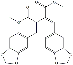 Dehydroheliobuphthalmin; (E)-(1,3-苯并二恶茂-5-甲基)(1,3-苯并二恶茂-5-亚甲基)丁二酸二甲酯