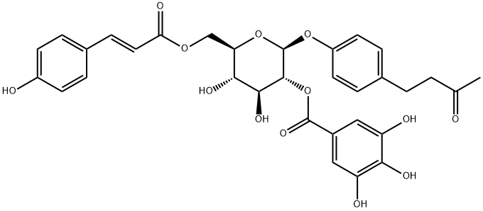 4'-羟基苯基-2-丁酮-4'-O-B-D-(2&quot;-O-没食子酰-6&quot;-O-对羟基桂皮酰)葡萄糖苷