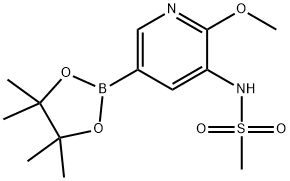 N-[2-甲氧基-5-(4,4,5,5-四甲基-1,3,2-二噁硼烷-2-基)-3-吡啶]-甲烷磺酰胺