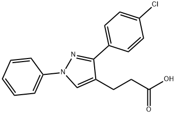 3-(4-氯苯基)-1-苯基吡唑-4-丙酸