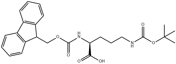 Ndelta-(tert-Butoxycarbonyl)-Nalpha-[(9H-fluoren-9-ylmethoxy)carbonyl]-L-ornithine  Nδ-(叔丁氧羰基))-Nα-[(9H-芴-9-基甲氧基)羰基]-L-鸟氨酸