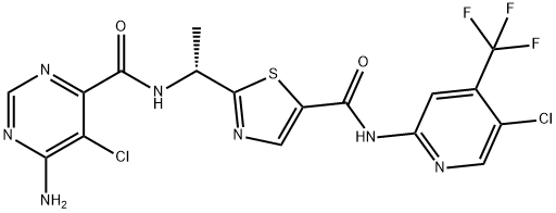 (R)-2-(1-(6-氨基-5-氯嘧啶-4-甲酰胺)乙基)-N-(5-氯-4-(三氟甲基)吡啶-2-基)噻唑-5-甲酰胺