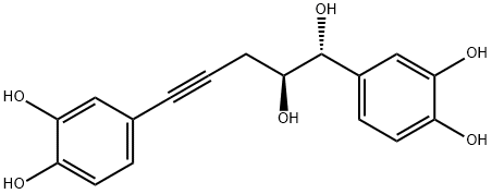 Nyasicol; 4,4'-[(4S,5R)-4,5-二羟基-1-戊炔-1,5-二基]双-1,2-苯二醇