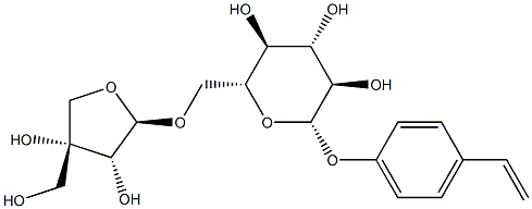 p-Vinylphenyl O-β-D-apiofuranosyl-(1&rarr;6)-β-D-glucopyranoside