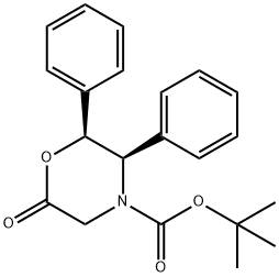 (2S,3R)-N-叔丁氧羰基-2,3-二苯基吗啉-6-酮