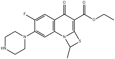 6-氟-7-哌嗪-1-甲基-4-氧代-[1,3]硫氮杂环[3,2-a]喹啉-3-羧酸乙酯