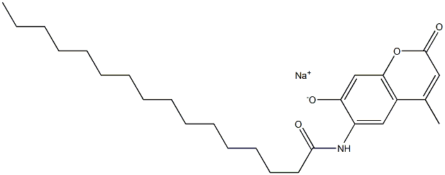 N-(7-Hydroxy-4-methyl-2-oxo-2H-1-benzopyran-6-yl)hexadecanamide Sodium Salt
