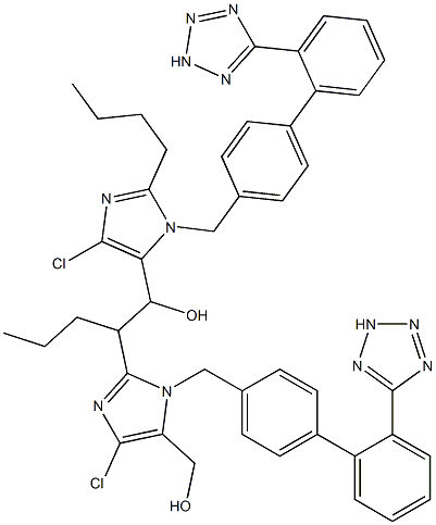 Losartan α-Butyl-losartan Aldehyde Adduct (Losartan Impurity)