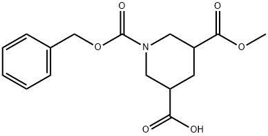 1-Cbz-5-(methoxycarbonyl)-piperidine-3-carboxylic acid