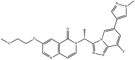 (R)-6-(1-(8-氟-6-(1-甲基-1H-吡唑-4-基)-[1,2,4]三唑并[4,3-a]吡啶-3-基)乙基)-3-(2-甲氧基乙氧基)-1,6-萘啶-5(6H)-酮