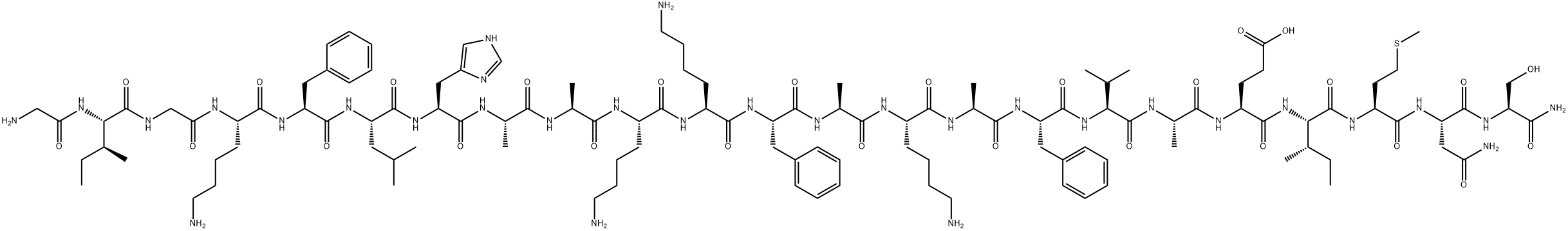 [Ala8,13,18]-Magainin II Amide