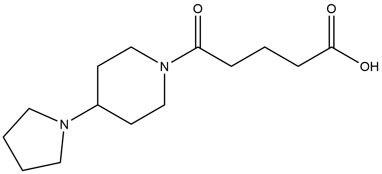 5-Oxo-5-[4-(1-pyrrolidinyl)-1-piperidinyl]pentanoic acid