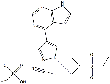 [1-(乙基磺酰基)-3-[4-(7H-吡咯并[2,3-d]嘧啶-4-基)-1H-吡唑-1-基]氮杂环丁烷-3-基]乙腈磷酸盐