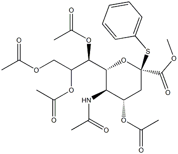 N-乙酰基-2-S-苯基-2-硫代-ALPHA-神经氨酸甲酯4,7,8,9-四乙酸酯