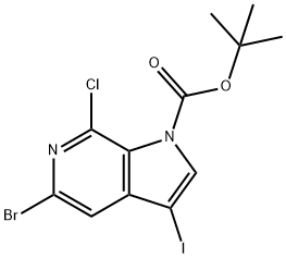 tert-Butyl 5-bromo-7-chloro-3-iodo-1H-pyrrolo[2,3-c]pyridine-1-carboxylate