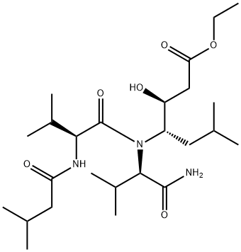 Isovaleryl-Val-Val-Sta-OEt