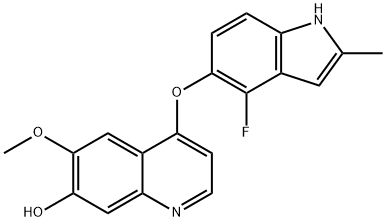 4-((4-Fluoro-2-methyl-1H-indol-5-yl)oxy)-6-methoxyquinolin-7-ol