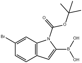 1-BOC-6-溴-吲哚-2-硼酸