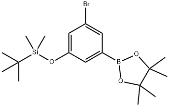 (3-溴-5-(4,4,5,5-四甲基-1,3,2-二氧杂硼杂环戊烷-2-基)苯氧基)(叔丁基)二甲基硅烷