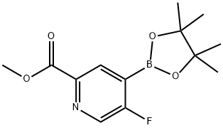 5-氟-4-(4,4,5,5-四甲基-1,3,2-二氧杂硼杂环戊烷-2-基)吡啶甲酸甲酯