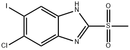 5-氯-6-碘-2-(甲基磺酰基)-1H-苯并[d]咪唑