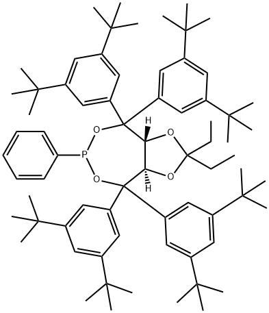 (3aR,8aR)-4,4,8,8-四(3,5-二-叔丁基苯基)-2,2-二乙基-6-苯基四氢-[1,3]二氧并[4,5-e][1,3,2]二氧杂磷杂环庚烷