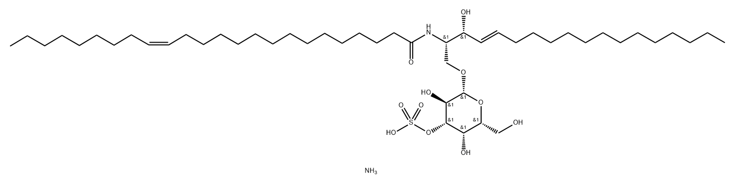 3-O-sulfo-D-galactosyl-ß1-1'-N-nervonoyl-D-erythro-sphingosine (ammonium salt)