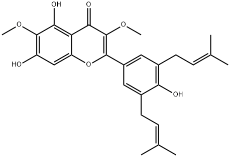 5;7;4'-三羟基-3;6-二甲氧基-3';5'-二异戊烯基黄酮