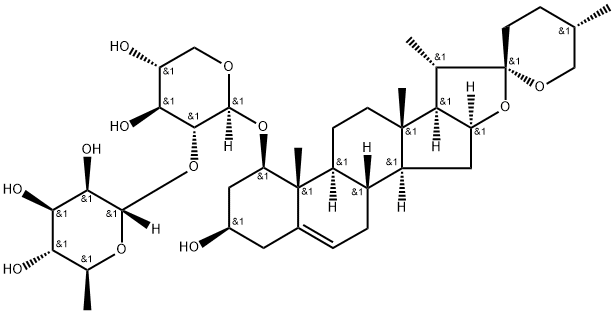 25(S)-鲁斯可皂苷元-1-O-&alpha;-L-吡喃鼠李糖基-(1&rarr;2)-&beta;-D-吡喃木糖苷