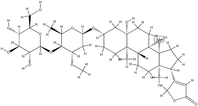 异杠柳毒苷;杠柳苷元-3-O-&beta;-葡萄糖（1-4）-&beta;- 箭毒羊角拗糖苷