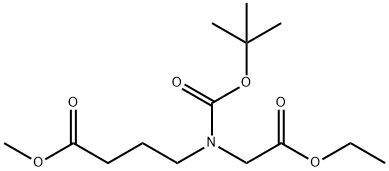 4-[N-Boc-N-(2-乙氧基-2-氧代乙基)氨基]丁酸甲酯