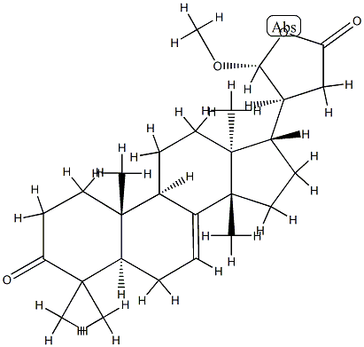 3-Oxo-21α-methoxy-24,25,26,27-tetranortirucall-7-ene-23(21)-lactone