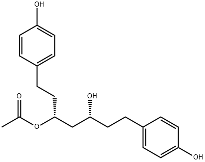 5-Hydroxy-1,7-bis(4-hydroxyphenyl)heptan-3-yl acetate