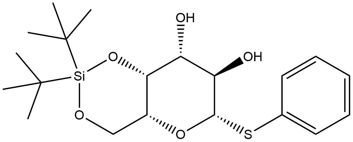 (4aR,6S,7R,8R,8aR)-2,2-di-tert-Butyl-6-(phenylthio)hexahydropyrano[3,2-d][1,3,2]dioxasiline-7,8-diol