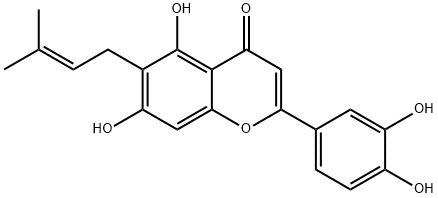 甘草宁O;6-Prenylluteolin