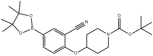 tert-Butyl4-(2-cyano-4-(4,4,5,5-tetramethyl-1,3,2-dioxaborolan-2-yl)phenoxy)piperidine-1-carboxylate