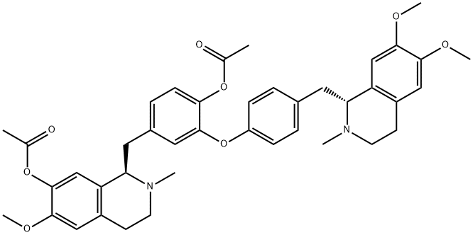 乙酰蝙蝠葛苏林碱;	Di-O-acetyldaurisoline