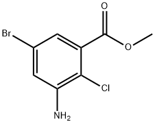 3-氨基-5-溴-2-氯苯甲酸甲酯