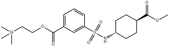 2-(Trimethylsilyl)ethyl 3-(N-(trans-4-(methoxycarbonyl)cyclohexyl)sulfamoyl)benzoate
