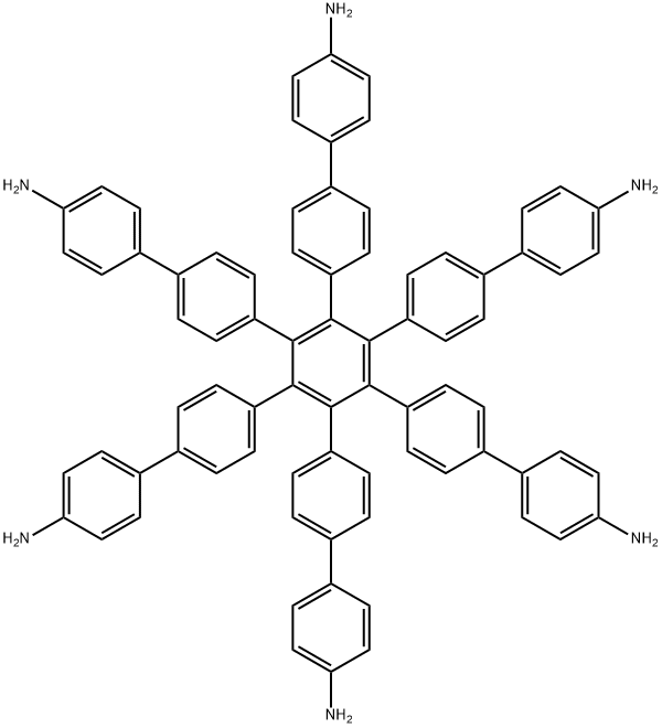 3'',4'',5'',6''-四(4'-氨基[1,1'-联苯]-4-基)-[1,1':4',1'':2'',1''':4''',1''''-四联苯]-4,4''''-二胺
