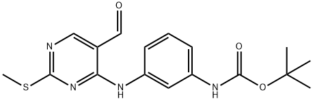 tert-butyl (3-((5-formyl-2-(methylthio)pyrimidin-4-yl)amino)phenyl)carbamate