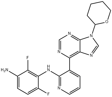 2,6-Difluoro-N1-(3-(9-(tetrahydro-2H-pyran-2-yl)-9H-purin-6-yl)pyridin-2-yl)benzene-1,3-diamine