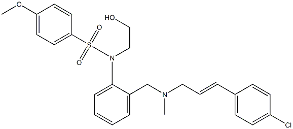 N-[2-[N-(4-氯肉桂)-N-甲基氨基]苯基]-N-(2-羟乙基)-4-甲氧苯磺酰胺磷酸酯盐