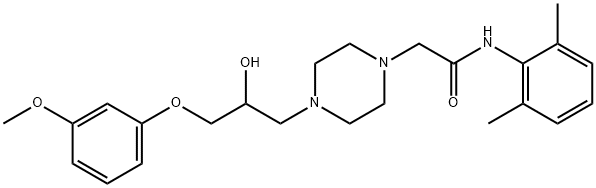 N-(2,6-Dimethylphenyl)-2-(4-(2-hydroxy-3-(3-methoxyphenoxy)propyl)piperazin-1-yl)acetamide