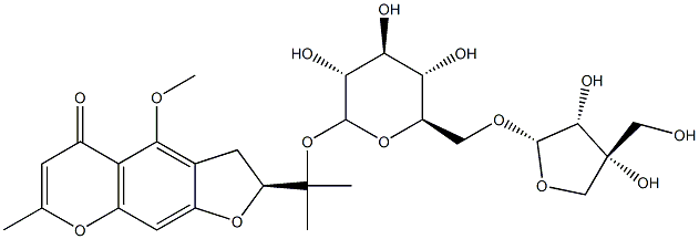 5-O-甲基维斯阿米醇-4'-O-&beta;-D-呋喃芹糖基-(1&rarr;6)-&beta;-D-吡喃葡萄糖苷