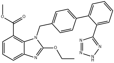 2-乙氧基-1-[[(2'-(1H-四唑-5-基)联苯-4-基)甲基]苯并咪唑]-7-甲酸甲酯